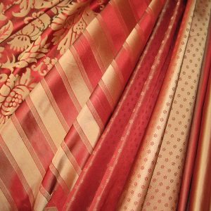 Mendip Silk Damask Range - Reds