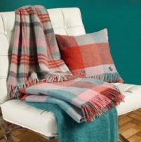Bronte-Throws & Cushions Shetland Flamingo Aqua-209x300