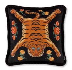 Tibetan Tiger - Black 55x55cm