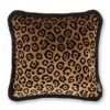 Velvet Leopard Gold 43x43cm