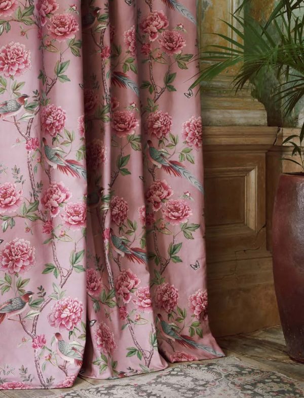 Vintage Chinoiserie Blossum Curtains