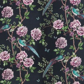 Vintage Chinoiserie Midnight Fabric