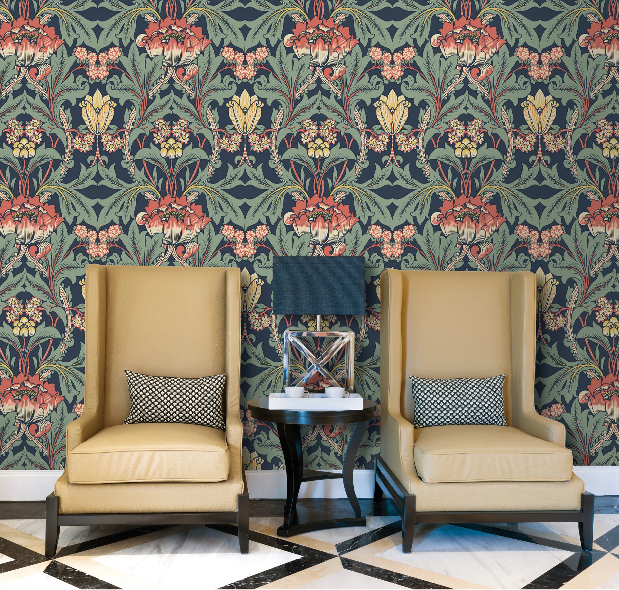 BRITISH HERITAGE, Wallpaper Trabeth Textiles