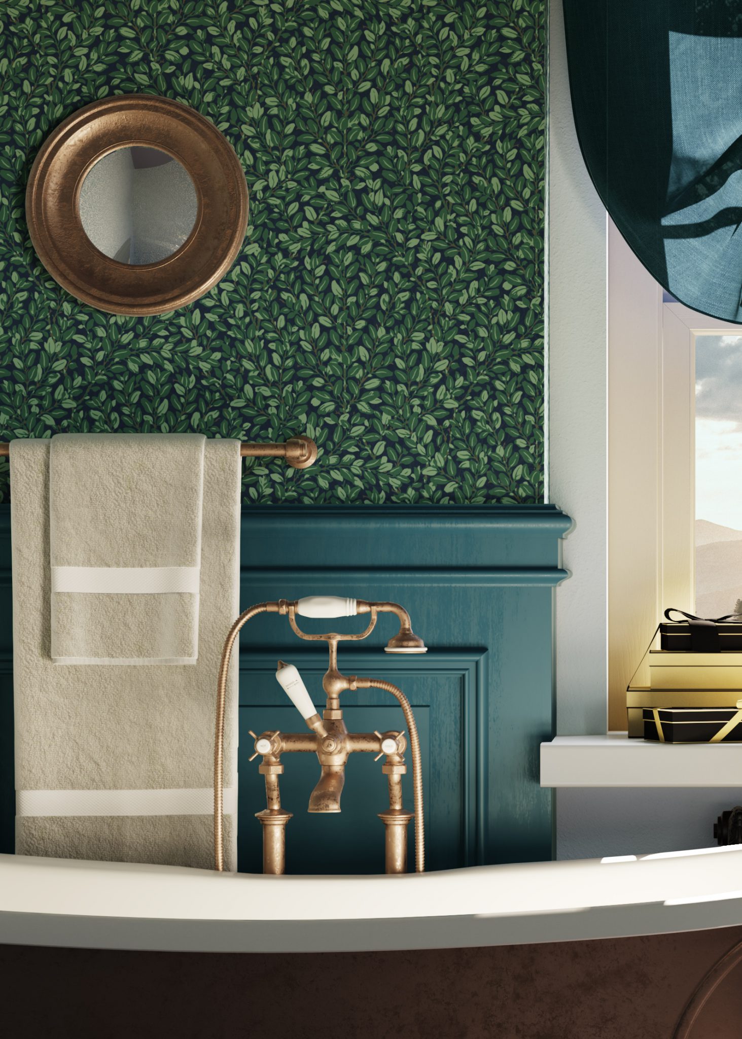 BRITISH HERITAGE 2, Wallpaper Trabeth Textiles