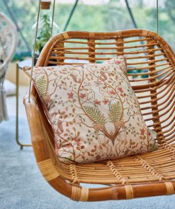 A WOODLAND TRAIL LINEN CUSHION CHAIR